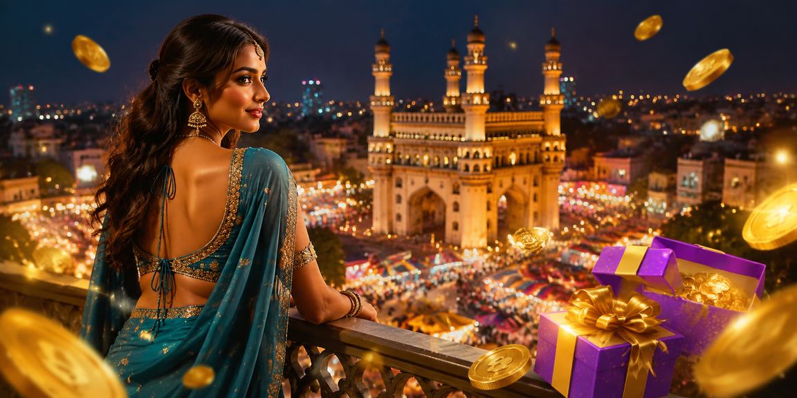 People enjoying gaming and entertainment near Hyderabad Charminar
