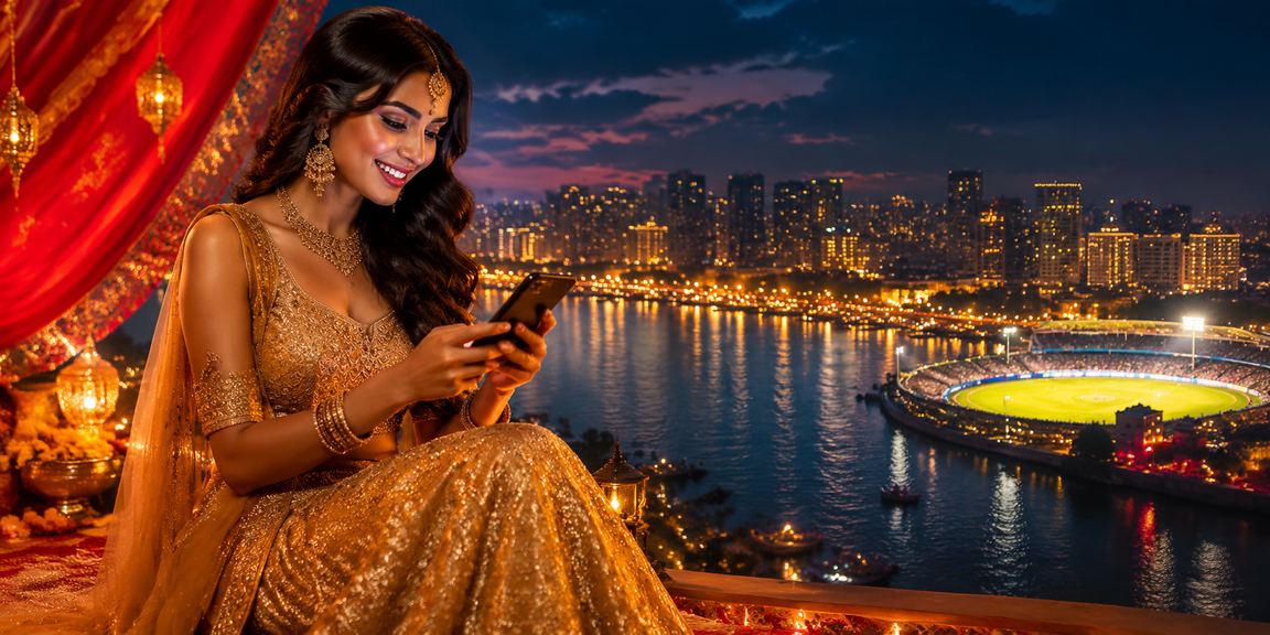 Cityscape with cricket betting theme in Pune